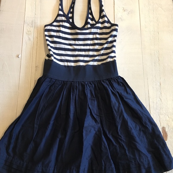 Abercrombie & Fitch Dresses & Skirts - NWOT A&F Striped Criss- Cross Nautical Dress